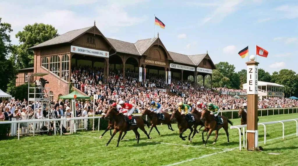 Deutsches Derby in Hamburg — Wetten auf der Rennbahn