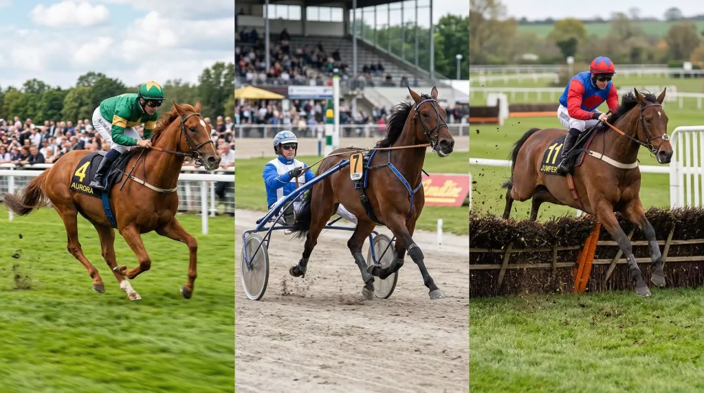 Galopprennen, Trabrennen und Hindernisrennen – drei Disziplinen im Vergleich