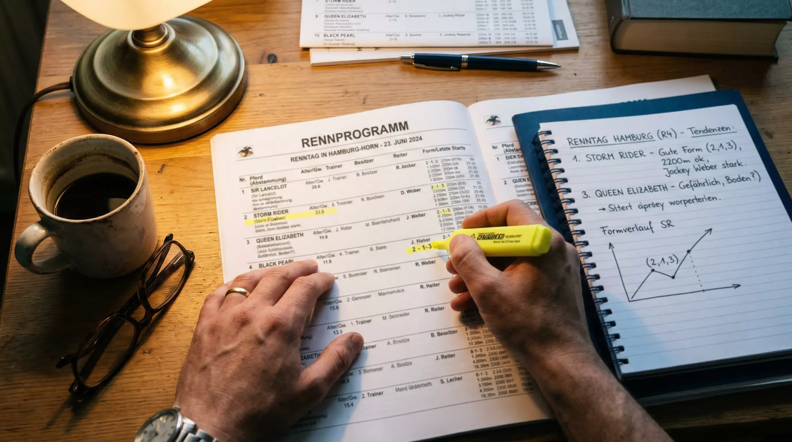 Formanalyse bei Pferdewetten mit Racecard und Statistiken