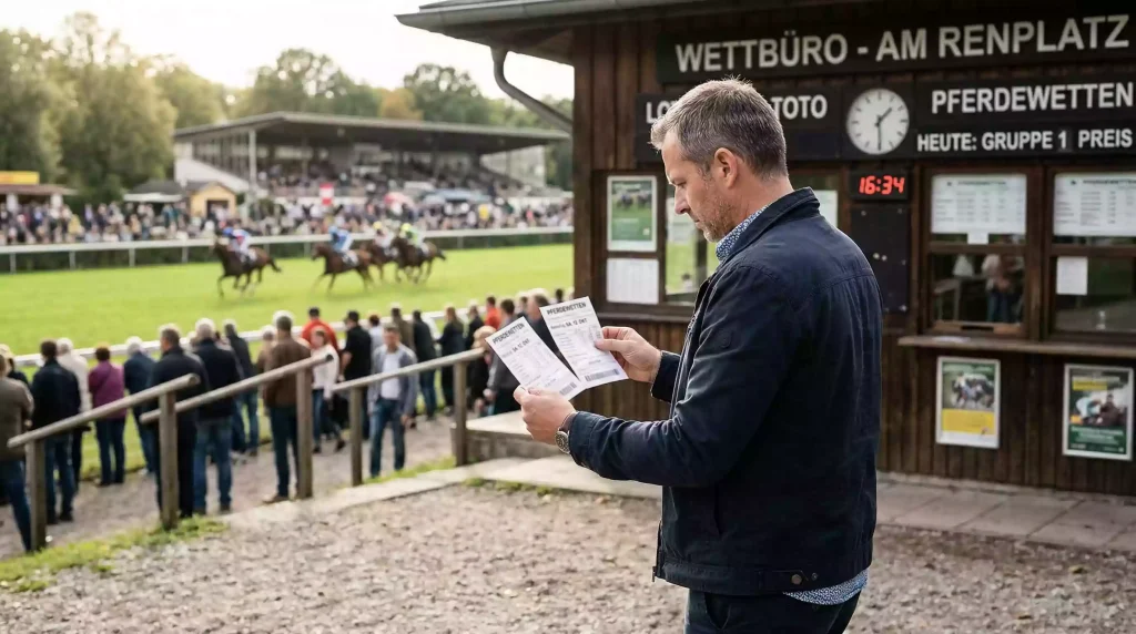 Siegwette und Platzwette im Vergleich – zwei Wettscheine auf der Rennbahn
